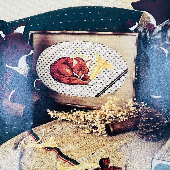 Dad Man Cross Stitch Lot GONE FISHING Duck Hunting Father's Day Husband Vintage - Picture 5 of 13